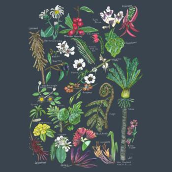 NZ Native Flora - AS Colour Womens Maple Tee Design