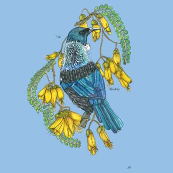 Tui + Kowhai - AS Colour Mens Staple T shirt Design
