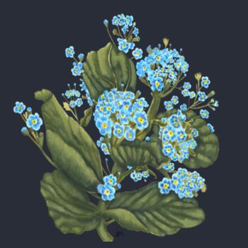 Chatham Island Forget me not  - AS Colour Denim Carrie Tote Design