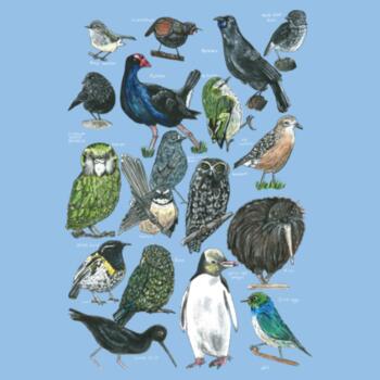 18 Native Birds  - AS Colour Kids Youth T shirt Design