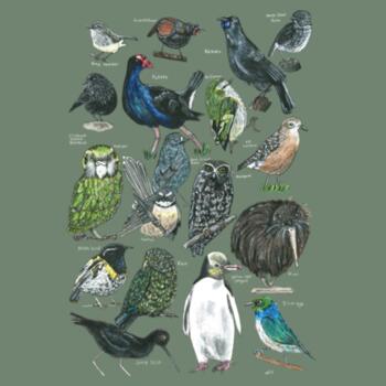 18 Native Birds  - AS Colour Womens Maple Tee Design