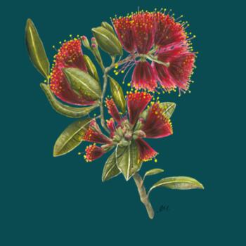 Pohutukawa Portrait - AS Colour Mens Staple T shirt Design