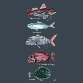 NZ Native Fish - AS Colour Mens Staple T shirt Design