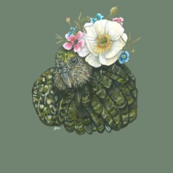 Crowned Kakapo - AS Colour Womens Mali Tee - AS Colour Womens Mali Tee Design