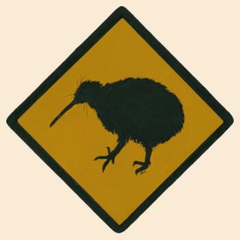 Kiwi Crossing - Drawstring backpack Design
