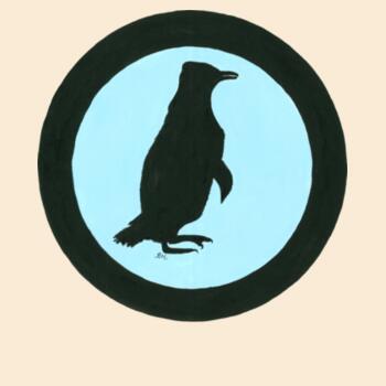 Penguin Crossing Drawstring Backpack Design