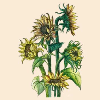 Sunflowers - Drawstring Backpack Design