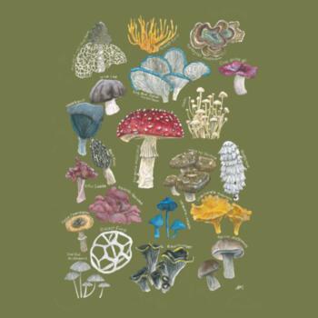 Mushrooms & Fungi - AS Colour mens staple Long sleeve Design