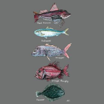 NZ Native Fish - AS Colour women's Relax Crew Design