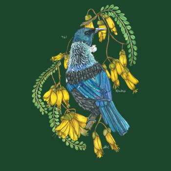 Tui + Kowhai  - AS Colour Womens Maple Tee Design