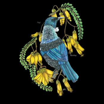 Tui + Kowhai  - AS Colour Mens Staple T shirt Design
