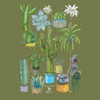 Succulents & Cacti  - AS Colour Womens Maple Tee Design