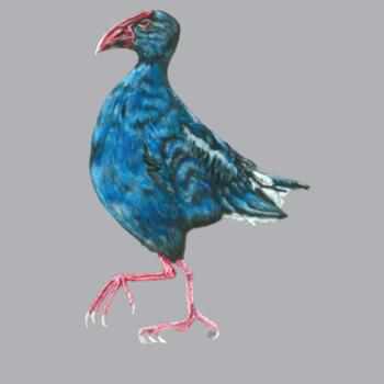 Perky Pukeko - AS Colour Kids Long Sleeve Tee Design