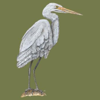 White Heron - AS Colour Carrie Tote Bag  Design