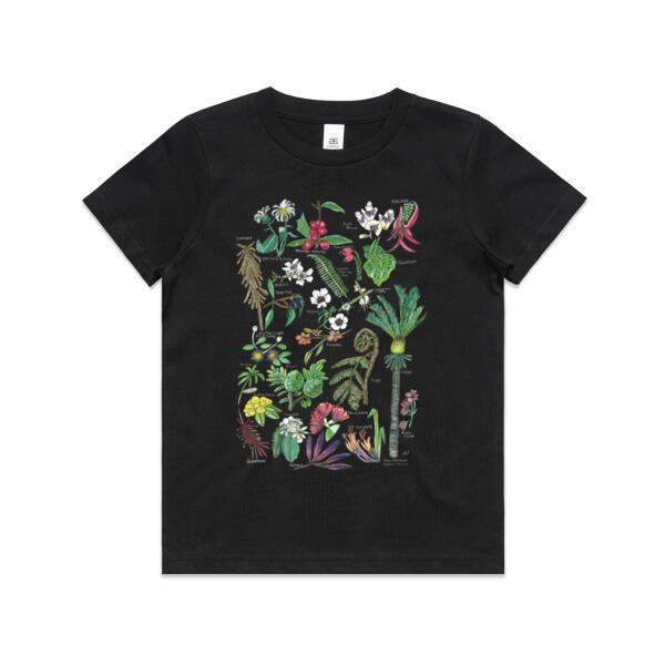 NZ Native Flora - AS Colour Kids Youth T shirt Thumbnail