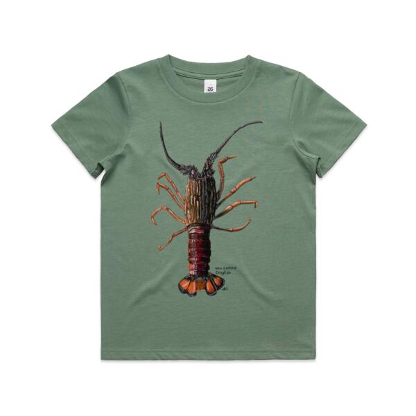 NZ Native Crayfish - AS Colour Kids Youth T shirt Thumbnail