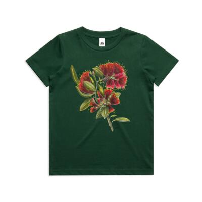 Pohutukawa Portrait - AS Colour Kids Youth T shirt Thumbnail