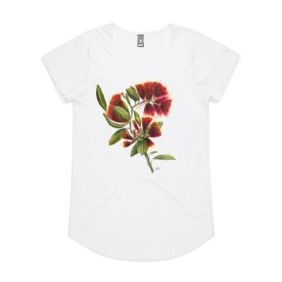 Pohutukawa Portrait - AS Colour Womens Mali Tee Thumbnail