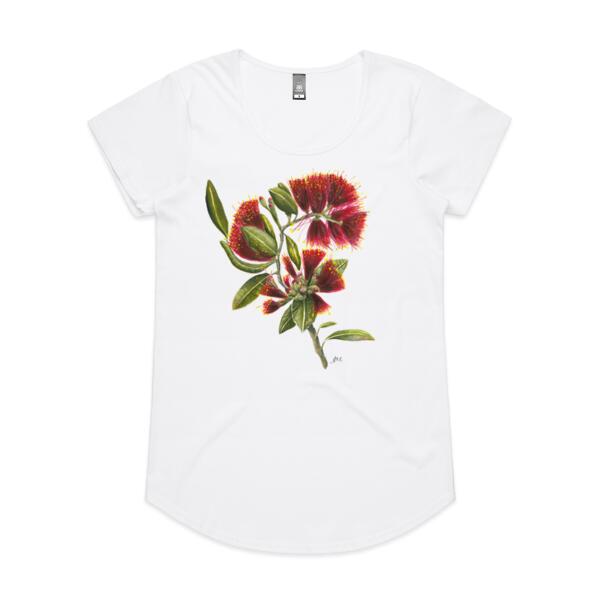 Pohutukawa Portrait - AS Colour Womens Mali Tee Thumbnail