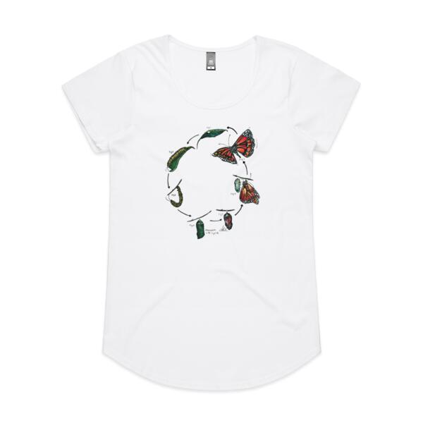 Monarch Life Cycle - AS Colour Womens Mali Tee Thumbnail