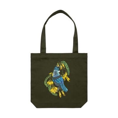 Tui + Kowhai - Tote bag - AS Colour Carrie Tote Bag  Thumbnail