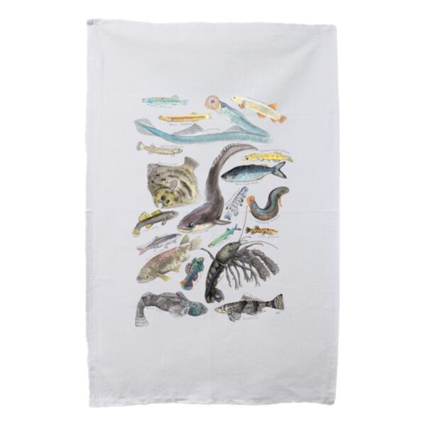 Freshwater NZ Species - Tea Towel Thumbnail