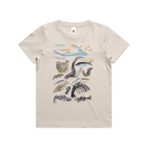 Freshwater NZ Species - AS Colour Kids Youth T shirt Thumbnail