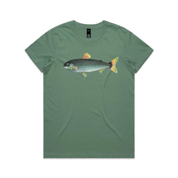 NZ Grayling Freshwater fish - AS Colour Womens Maple Tee Thumbnail