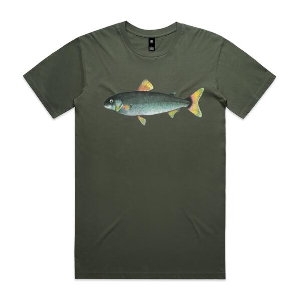 NZ Grayling Freshwater fish - AS Colour Mens Staple T shirt Thumbnail