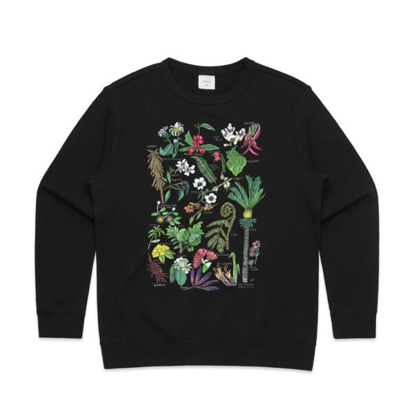 NZ Native Flora - AS Colour Womens Crew Sweater Thumbnail