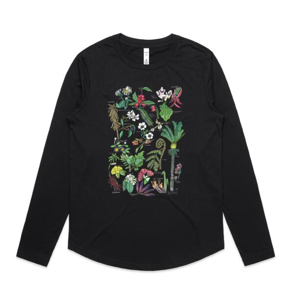 NZ Native Flora - AS Colour Womens long sleeve Thumbnail