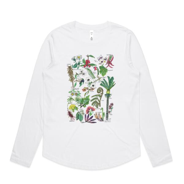 NZ Native Flora - AS Colour Womens long sleeve Thumbnail