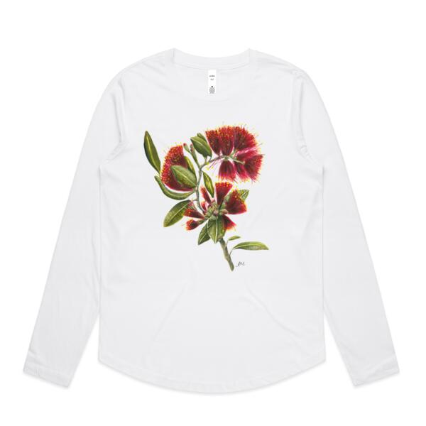 Pohutukawa Portrait - AS Colour Womens long sleeve Thumbnail
