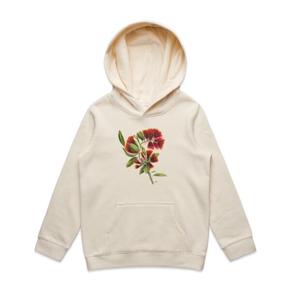 Pohutukawa Portrait - AS Colour kids Hoodie Thumbnail