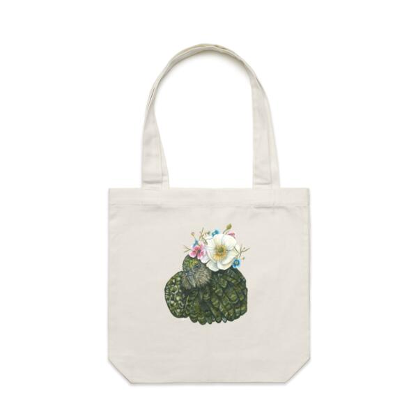 Crowned Kakapo - AS Colour Carrie Tote Bag  - AS Colour Carrie Tote Bag  Thumbnail