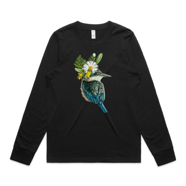 Crowned Kotare - AS Colour Womens Maple Longsleeve Tee Thumbnail