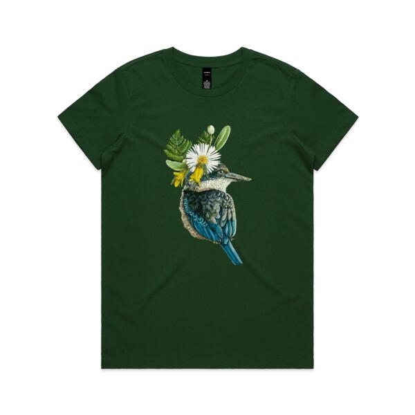 Crowned Kotare - AS Colour Womens Maple Tee Thumbnail