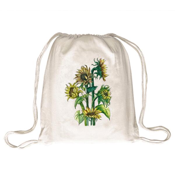 Sunflowers - Drawstring Backpack Thumbnail