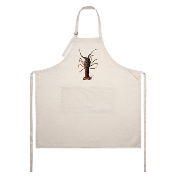 NZ Crayfish - AS Colour Linen Apron Thumbnail