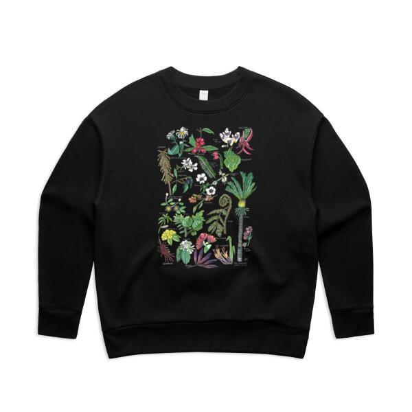 NZ Native Flora - AS Colour Womens Crew Sweater Thumbnail