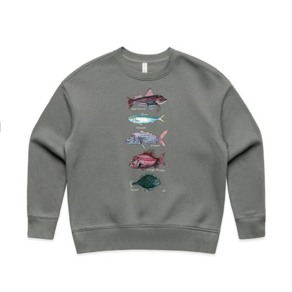 NZ Native Fish - AS Colour women's Relax Crew Thumbnail