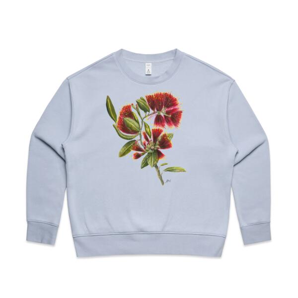 Pohutukawa Portrait - AS Colour Woman's Crew Sweater Thumbnail