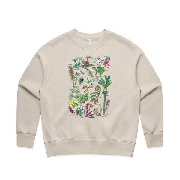NZ Native Flora  - AS Colour Women's Relax Crew Thumbnail