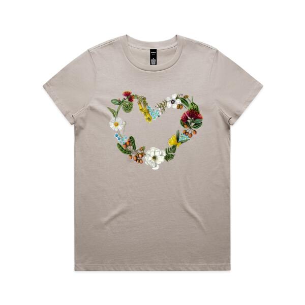 New Zealand with Love  - AS Colour Womens Maple Tee Thumbnail