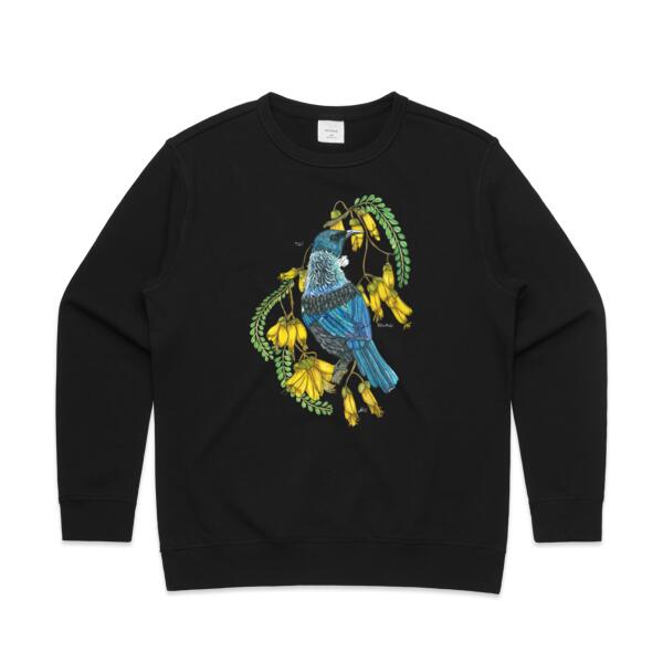 Tui + Kowhai  - AS Colour Womens Premium Crew Thumbnail