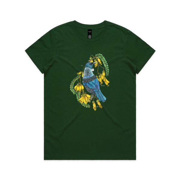 Tui + Kowhai  - AS Colour Womens Maple Tee Thumbnail
