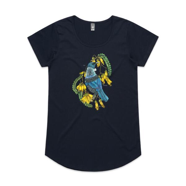 Tui + Kowhai  - AS Colour Womens Mali Tee Thumbnail