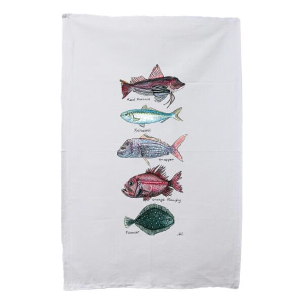 NZ Native Fish - Tea Towel Thumbnail