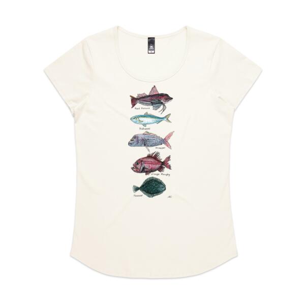 NZ Native Fish - AS Colour Womens Mali Tee Thumbnail
