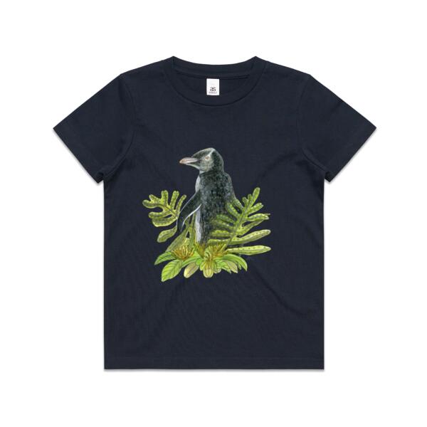 Yellow eyed Penguin + Rata- AS Colour Kids Youth T shirt Thumbnail